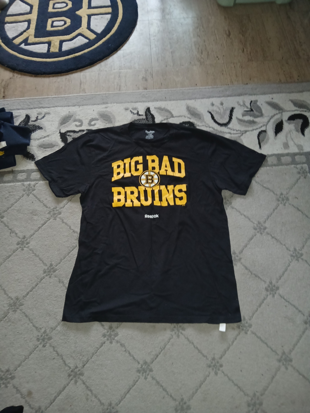 Reebok Big Bad Bruins Mens T Shirt Large Like New-BUY ONE ITEM CHOOSE ONE FREE